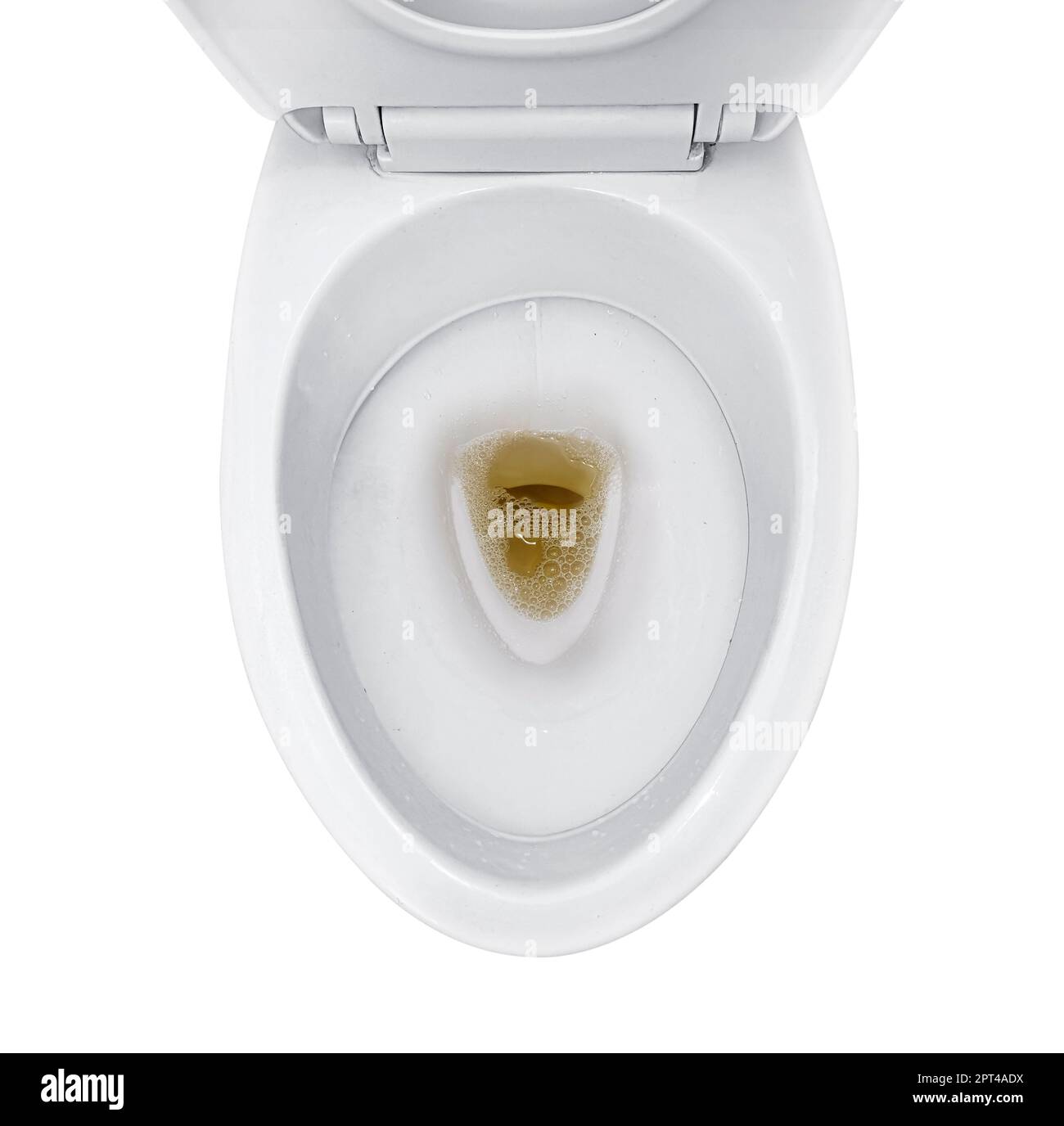 bathroom toilet with dark colored urine Stock Photo - Alamy