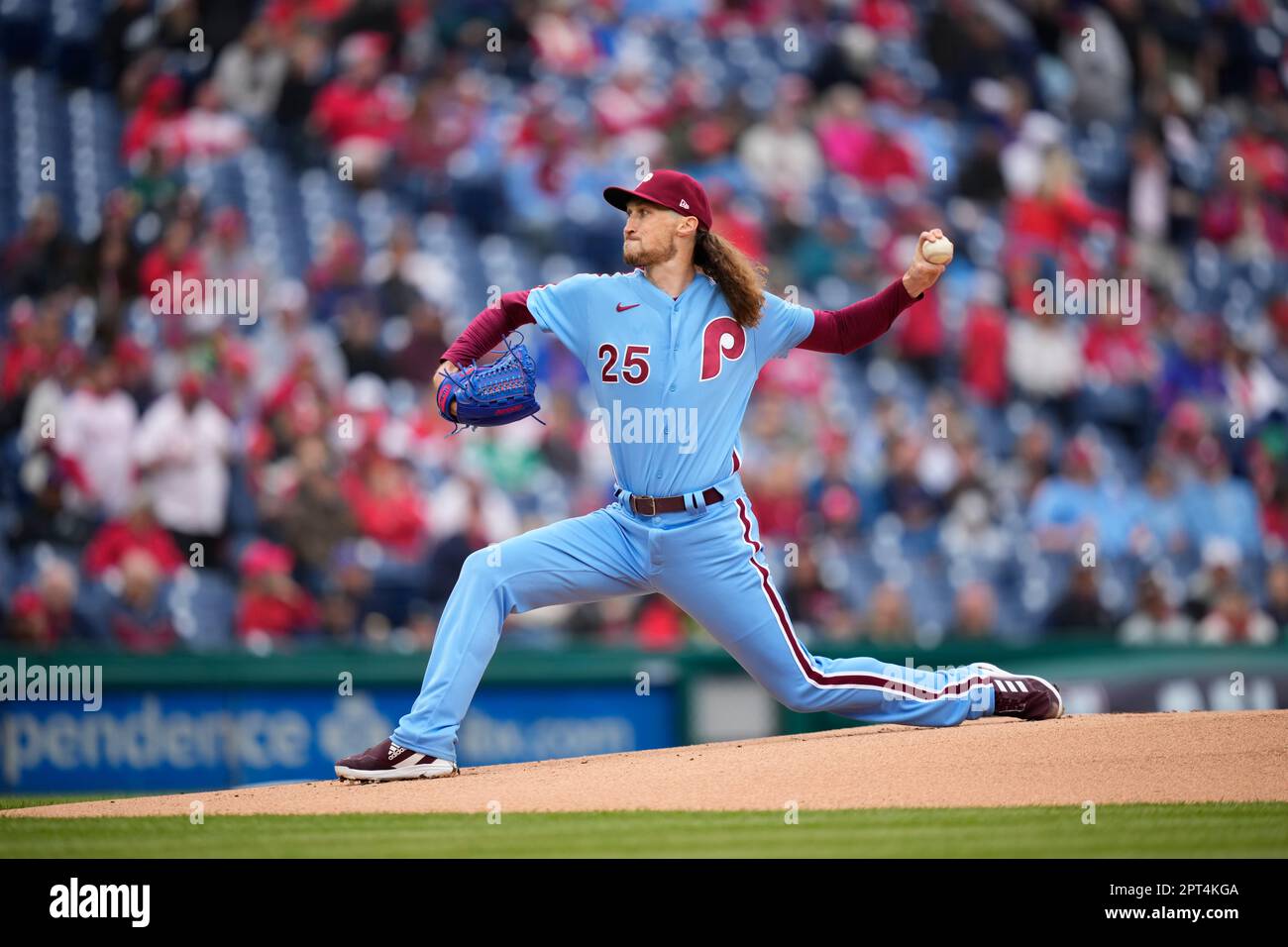 Philadelphia Phillies' Matt Strahm plays during a baseball game