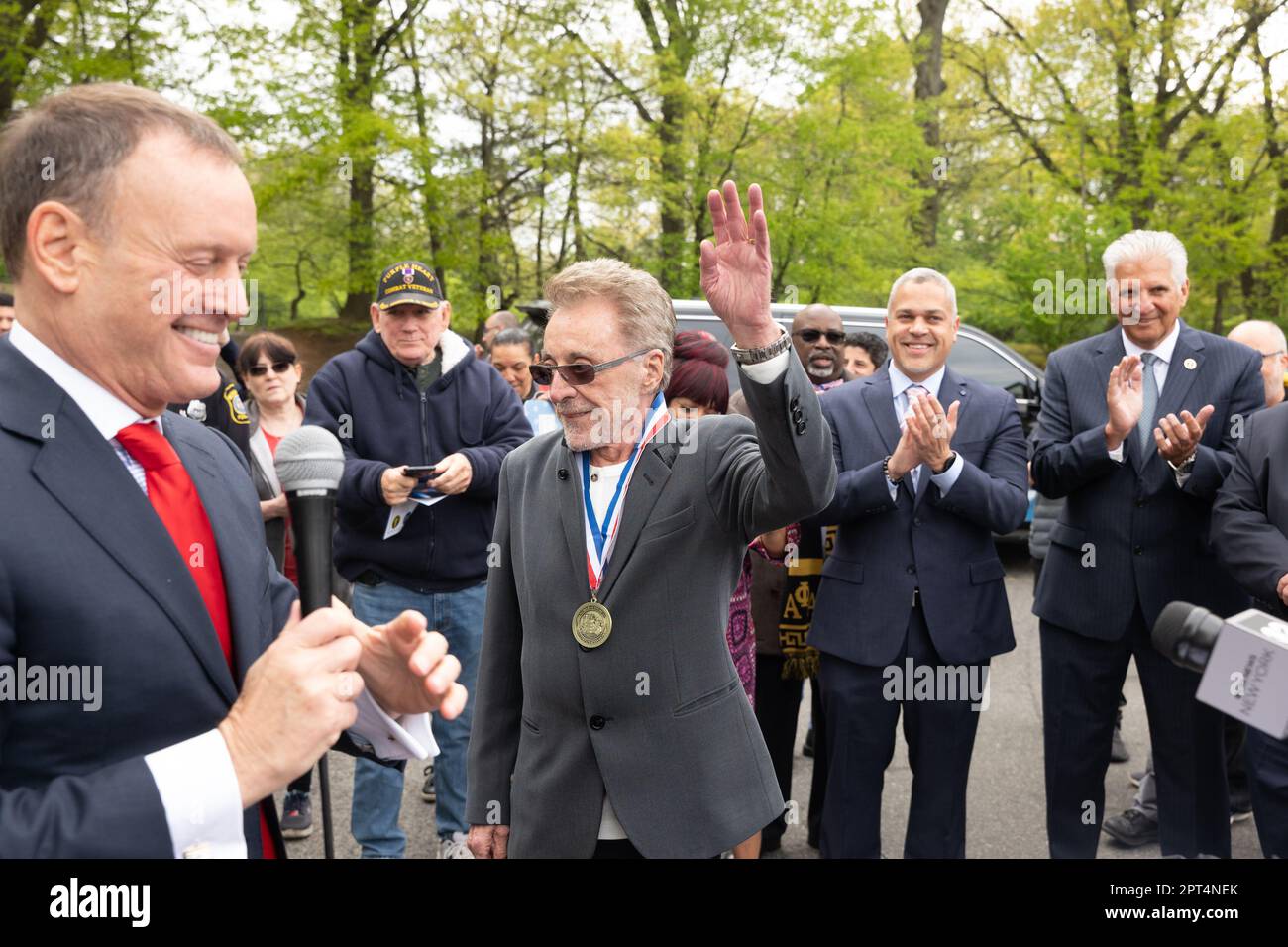 Newark, New Jersey, USA. 27th Apr, 2023. FRAKIE VALLI during his street