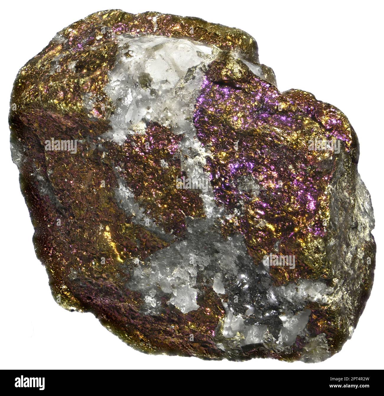 Peacock Ore or Chalcopyrite - copper ore Stock Photo