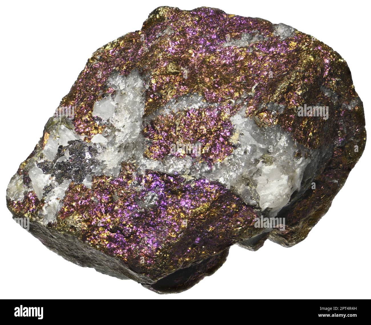 Peacock Ore or Chalcopyrite - copper ore Stock Photo