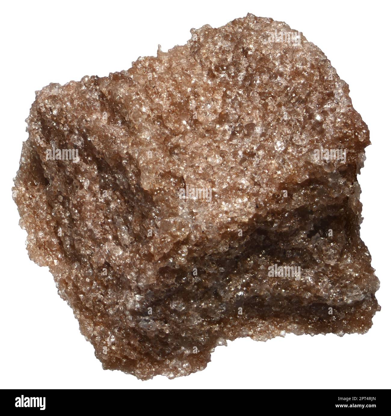 Orange Aventurine Quartz crystals (from Zlatoust, Urals, Russia) c1cm across Stock Photo