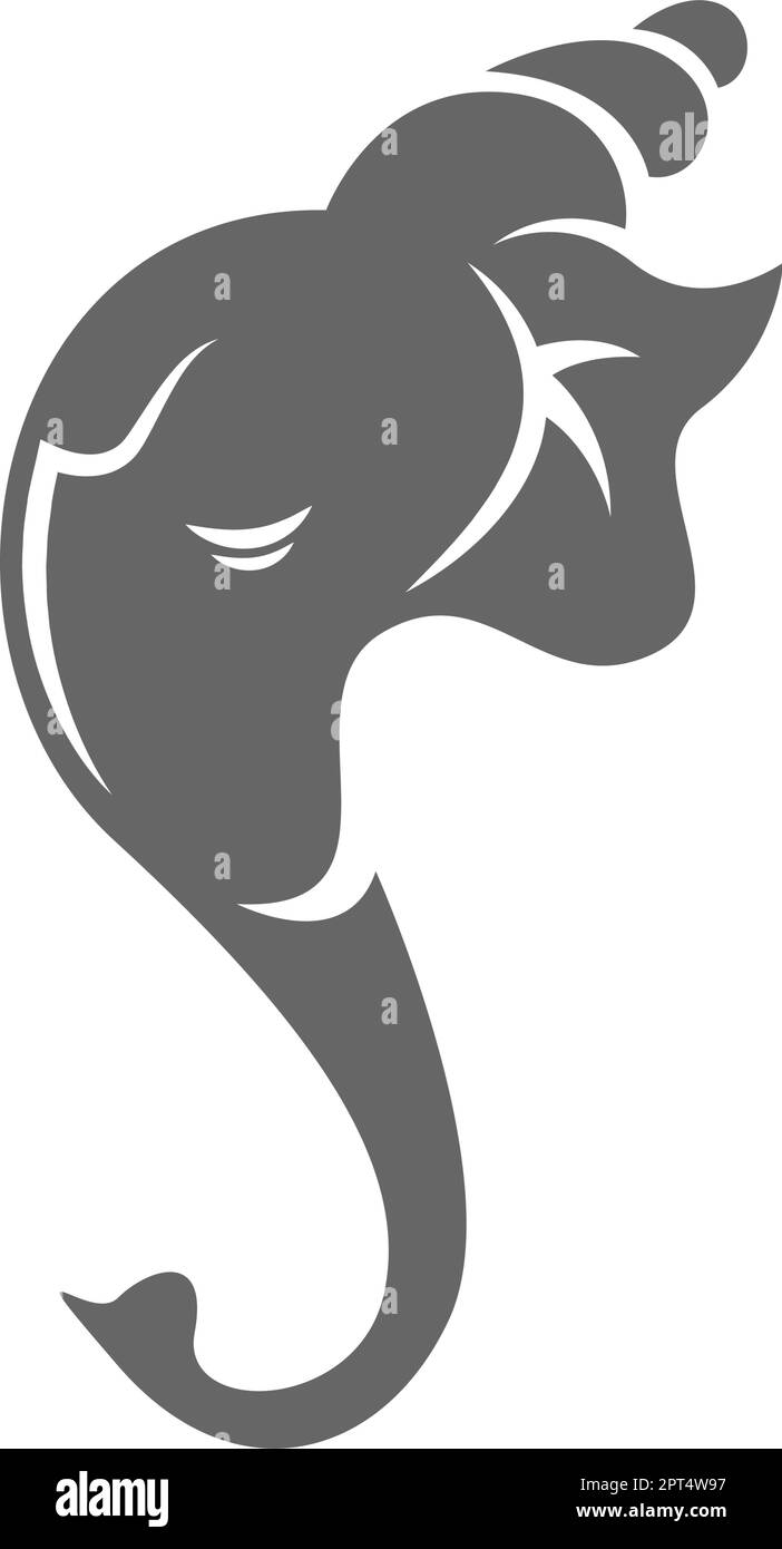 Elephant icon logo design Stock Vector