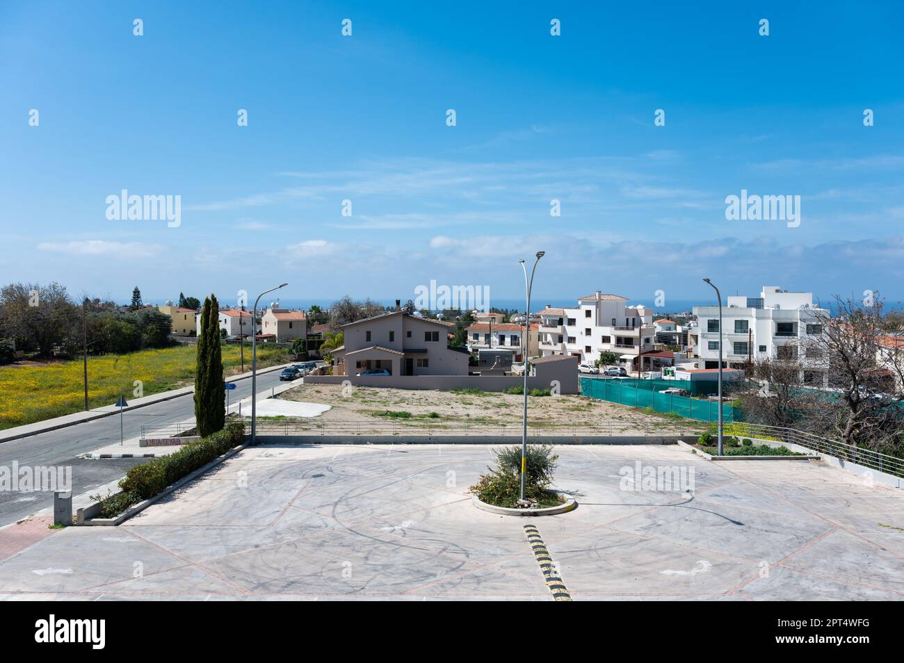 Emba, Paphos District, Cyprus March 27, 2023 Decorated village