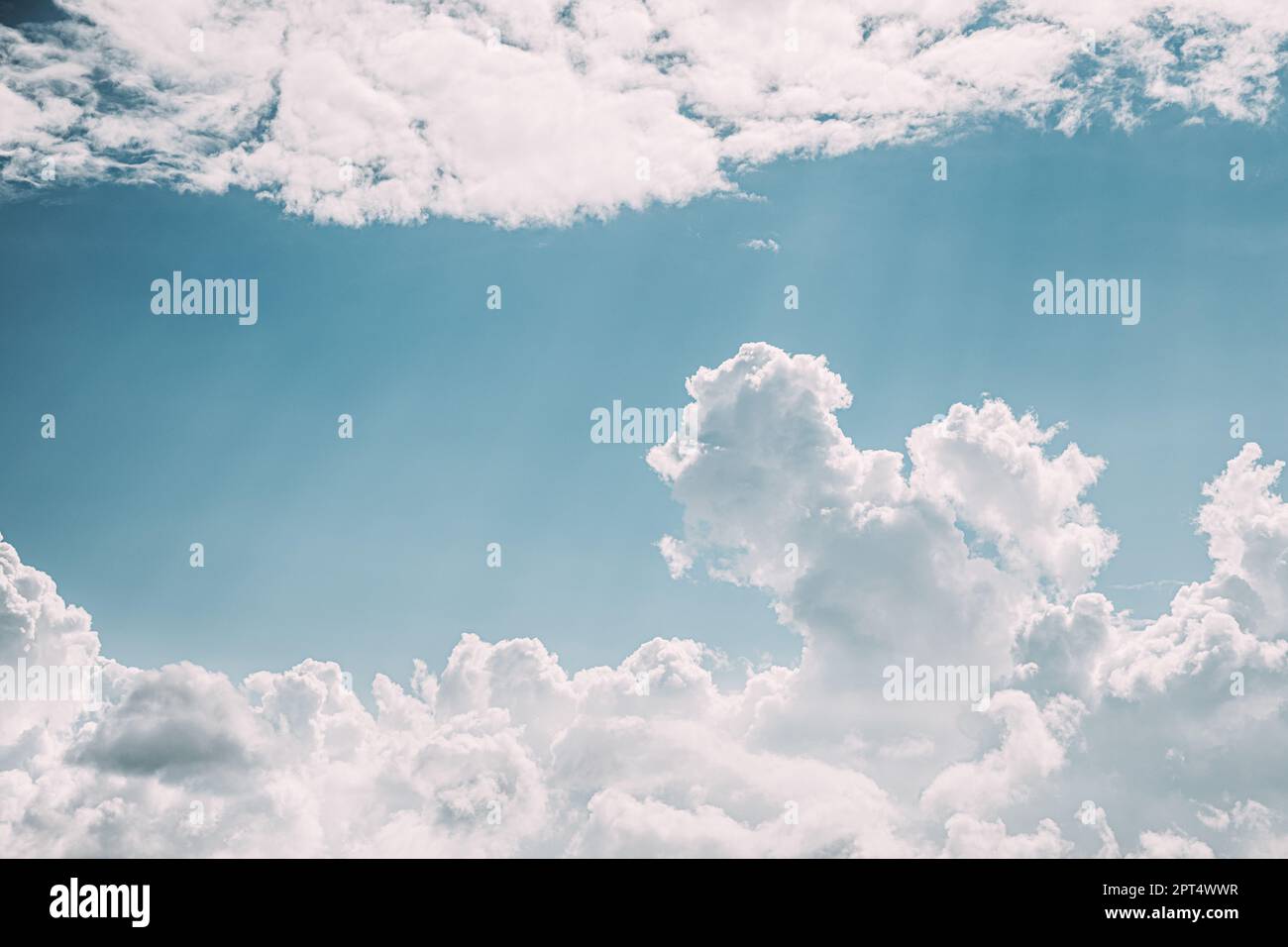 Natural Day Cloudy Sky Abstract Background. Stock Photo