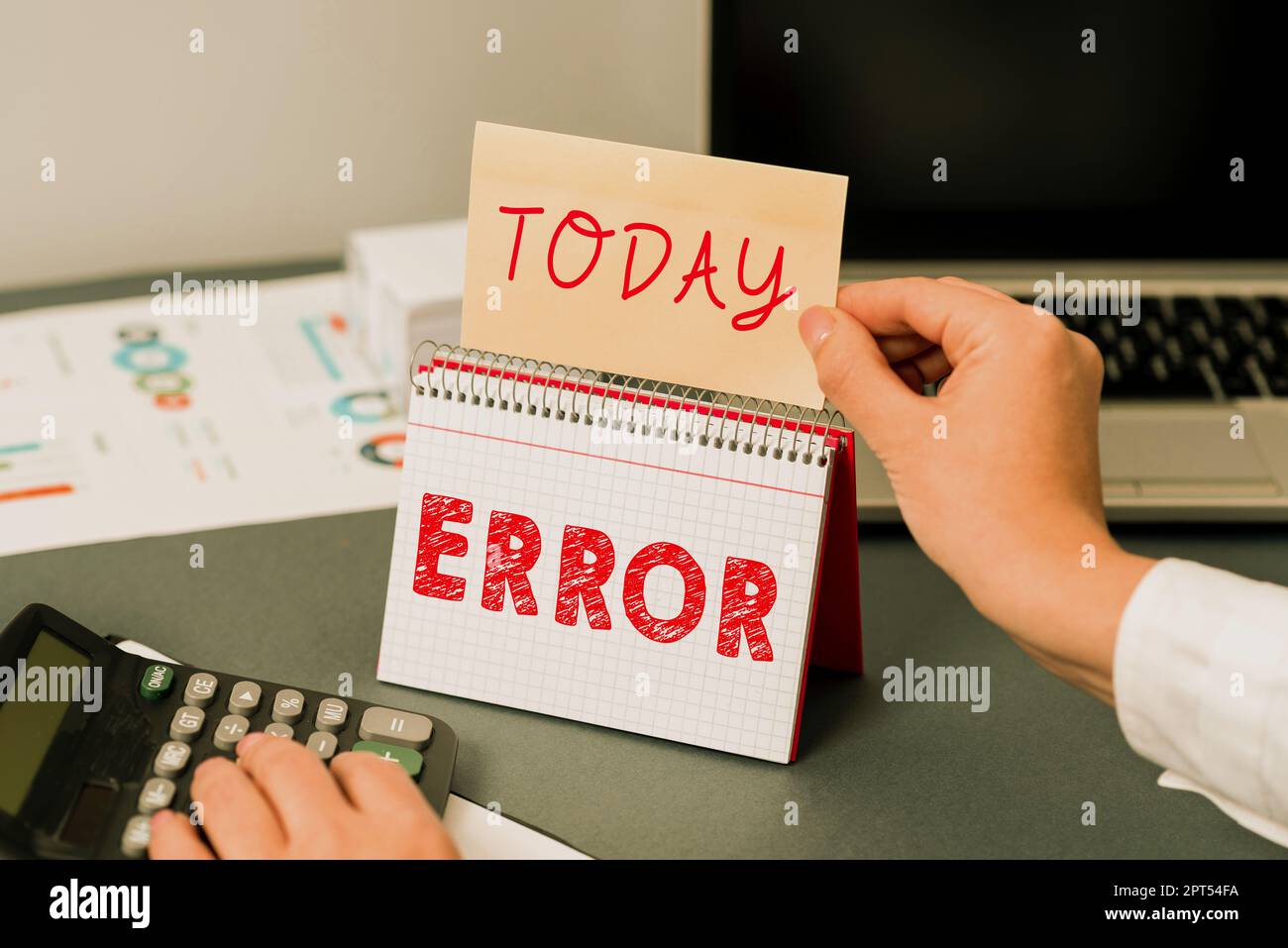 Sign displaying Error, Internet Concept failure or in deviation from the intended performance or behavior Stock Photo