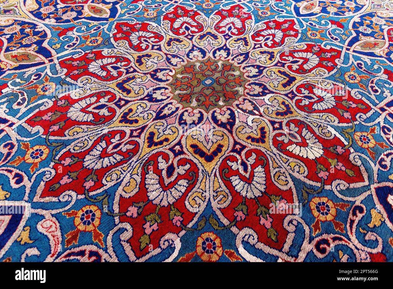 Turkish carpet detail background Stock Photo