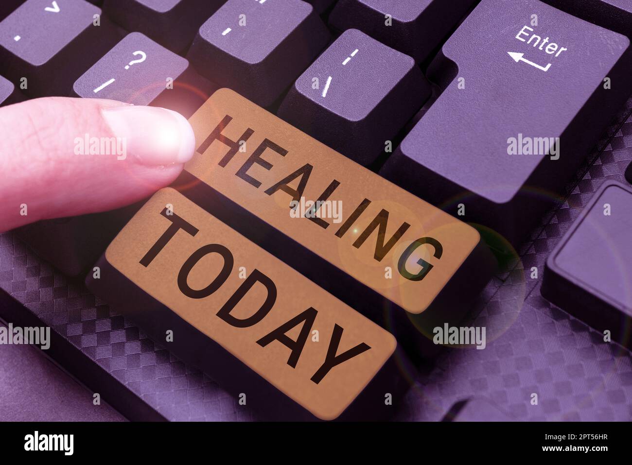 Text sign showing Healing, Concept meaning process of the restoration