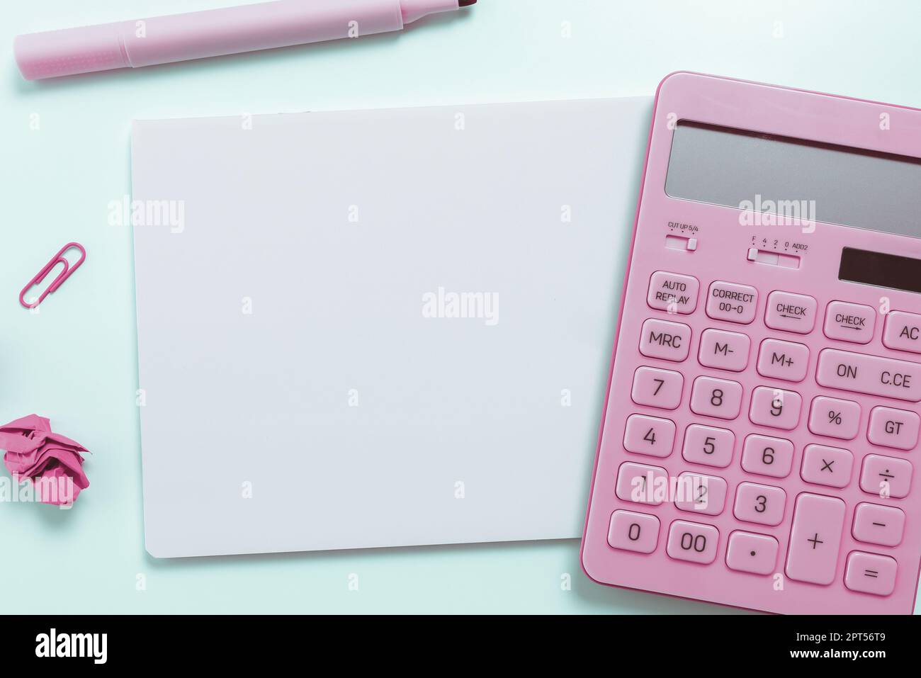 Multiple Assorted Collection Office Stationery Photo Placed Over Table Stock Photo