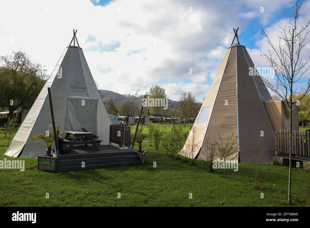 Camping normandie flower camping les trois rois hi-res stock photography  and images - Alamy