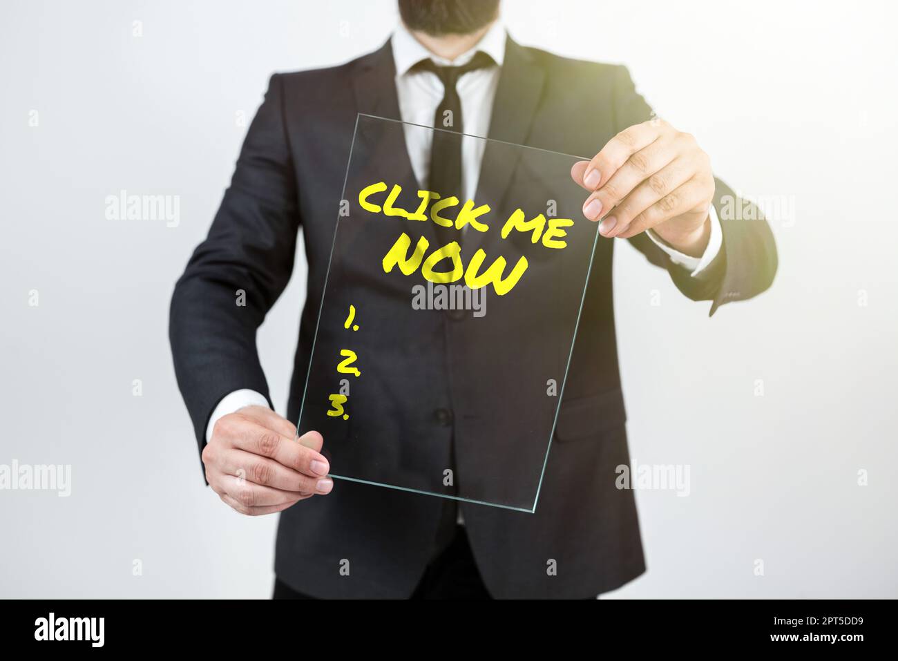 Text showing inspiration Click Me Now, Business concept Internet ...