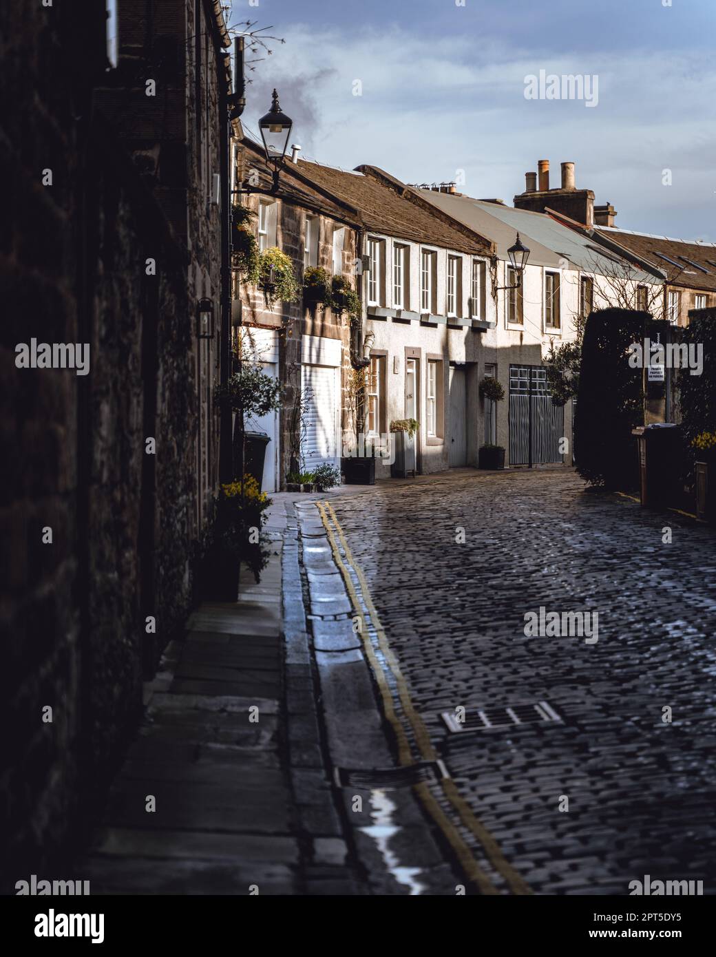 Mews houses in Edinburgh Stockbridge Stock Photo Alamy