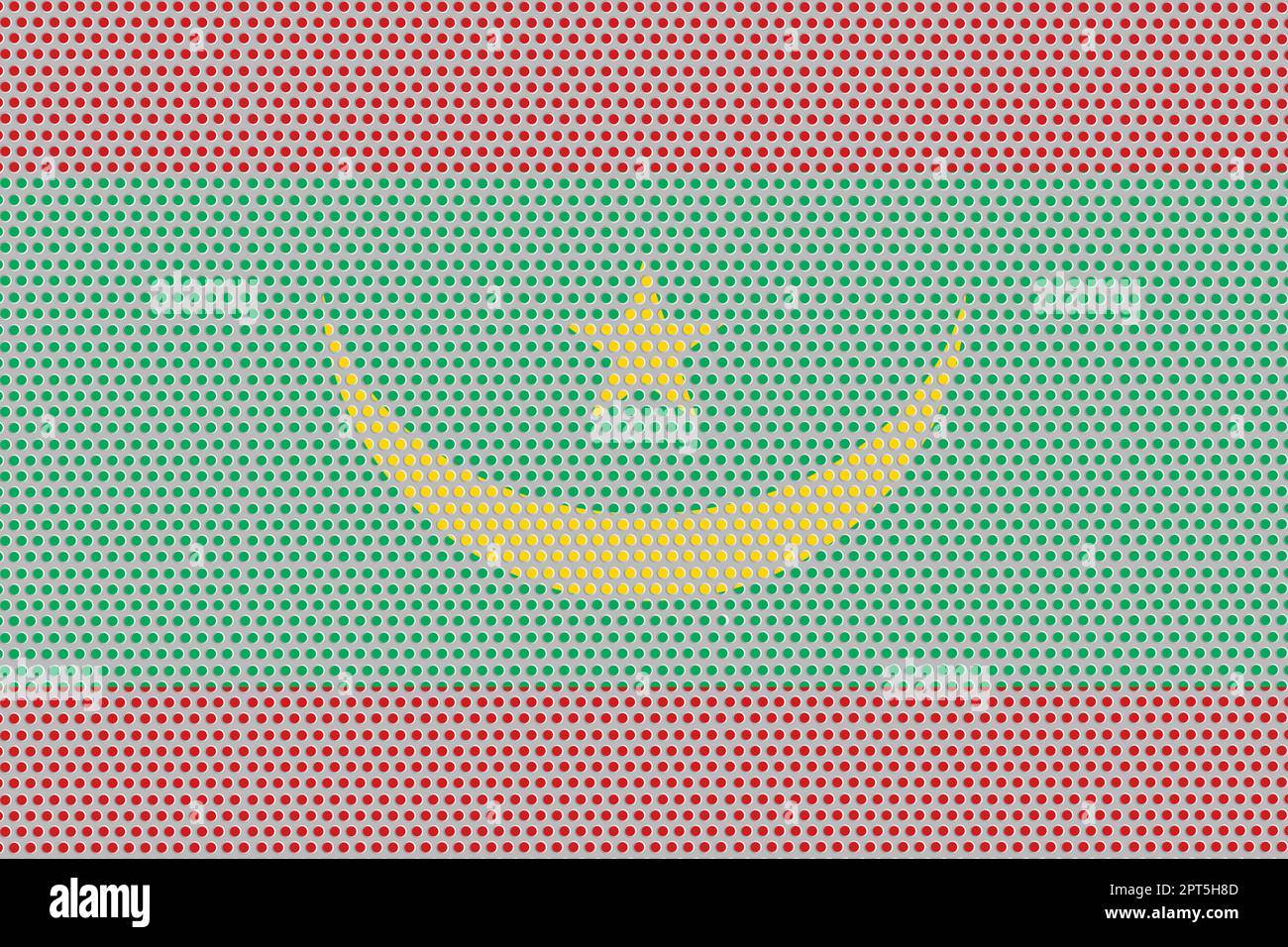 3D Flag of Mauritania on a metal wall background Stock Photo - Alamy