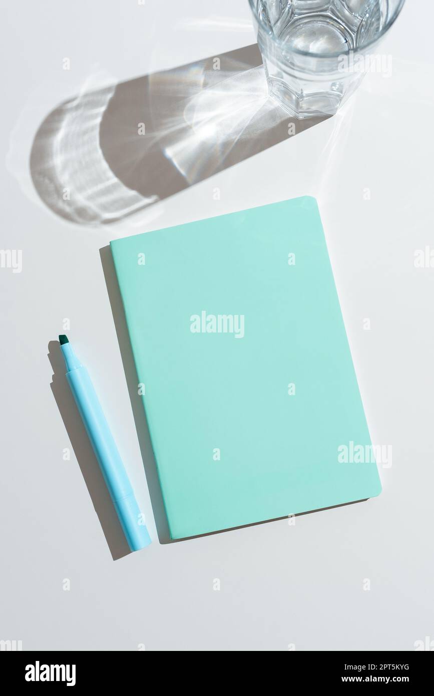 Multiple Assorted Collection Office Stationery Photo Placed Over Table Stock Photo