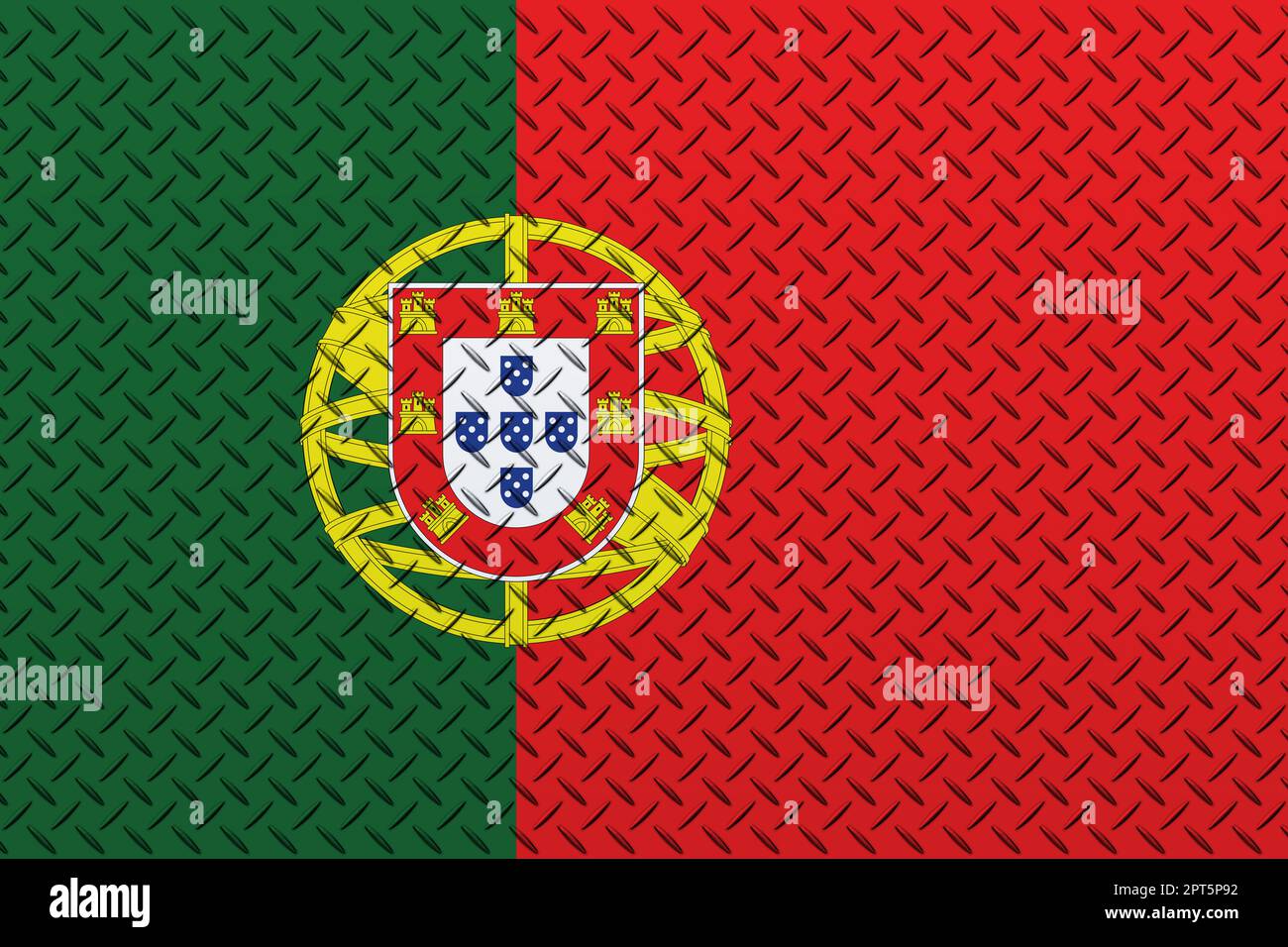 3D Flag of Portugal on a metal wall background Stock Photo - Alamy