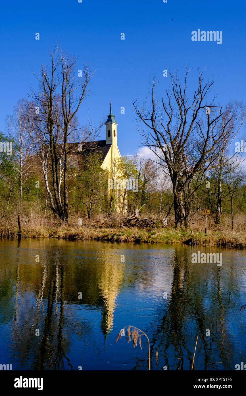 St. Rasso Pilgrimage Church, Ampermoos, Grafrath, Fuenfseenland, Upper ...