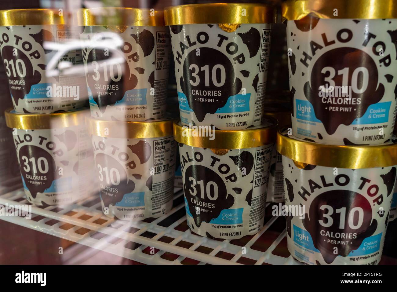 Containers of Halo Top ice cream in New York on Saturday, April 15