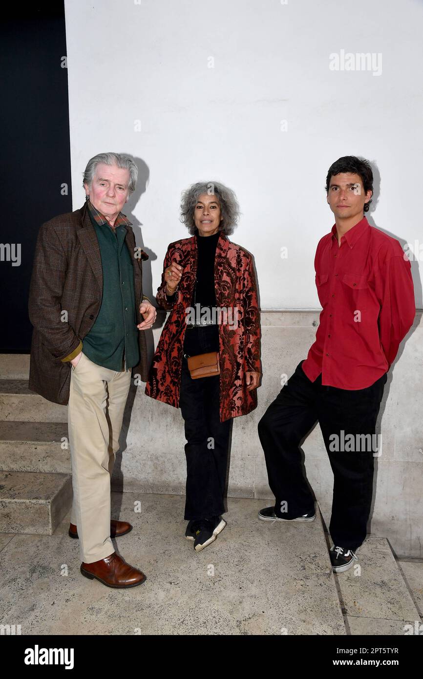 Rome, Italy. 27th Apr, 2023. Rome : Troisi Room . Premiere of the film ' Amusia ' . In the photo : Costantino Ruspoli, Reema and Marescotti Ruspoli Credit: Independent Photo Agency/Alamy Live News Stock Photo