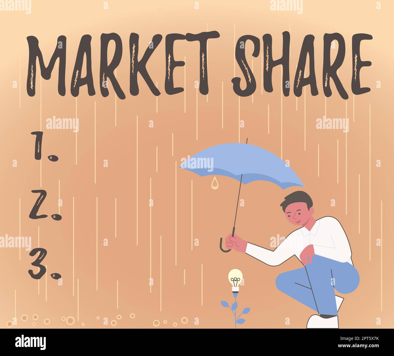 Hand writing sign Market Share, Business showcase The portion of a ...