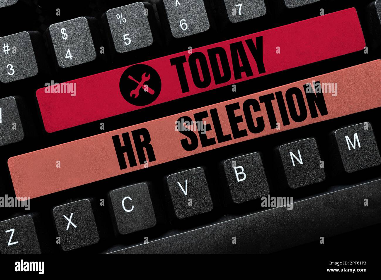 Text sign showing Hr Selection, Conceptual photo Process and approached ...