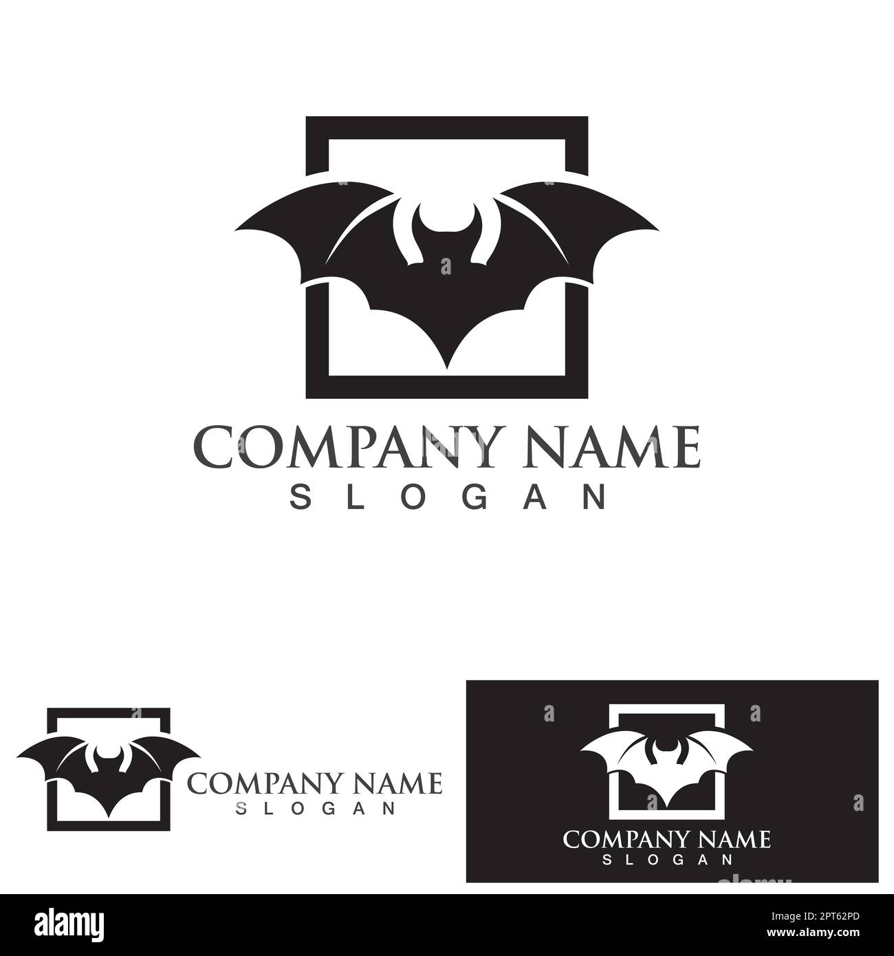 Bat logo vector icon template illustration design Stock Vector Image ...