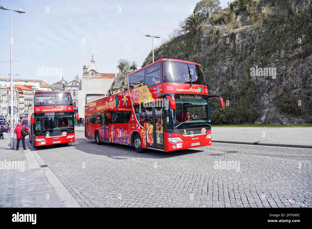 Sightseeing Bus Porto North Portugal Portugal Stock Photo Alamy