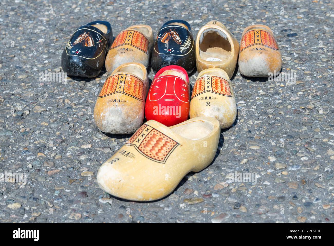 Chinese traditional shop wooden shoes