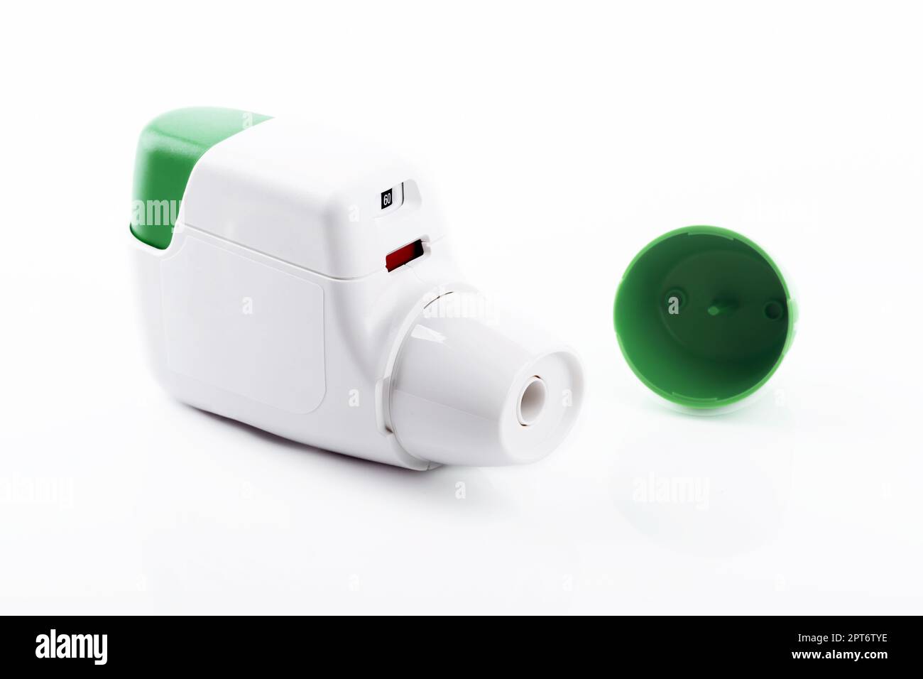 Metered Dose Inhaler isolated over white background Stock Photo Alamy