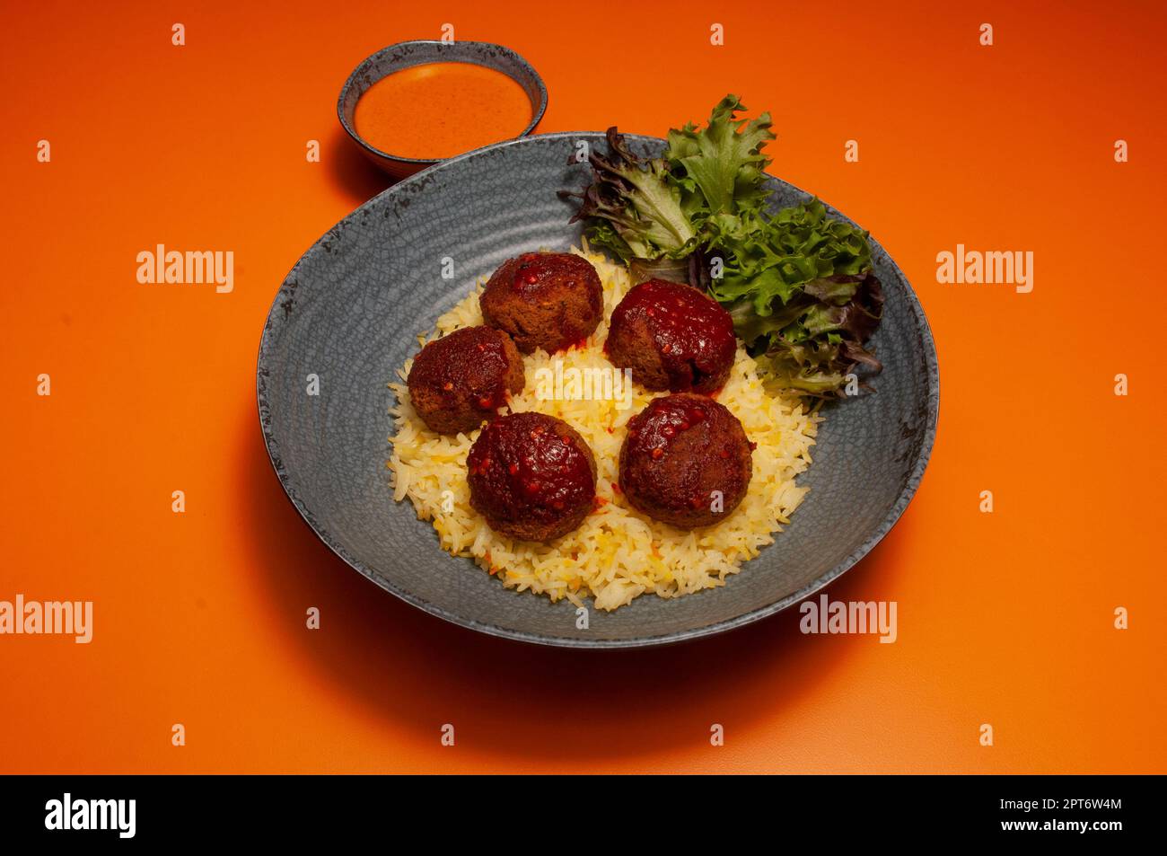 Delicious middle eastern dish known as Chickpea Falafel Stock Photo Alamy