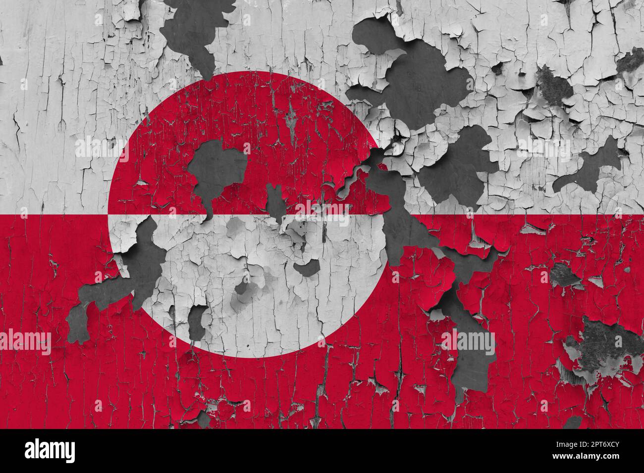 3D Flag of Greenland on an old stone wall background Stock Photo - Alamy
