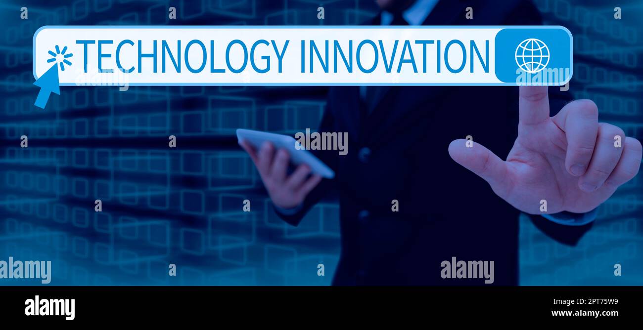 Inspiration showing sign Technology Innovation, Business concept ...