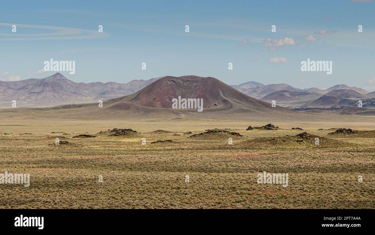 Easy Chair Extinct Volcanic Crater in Nevada Stock Photo Alamy