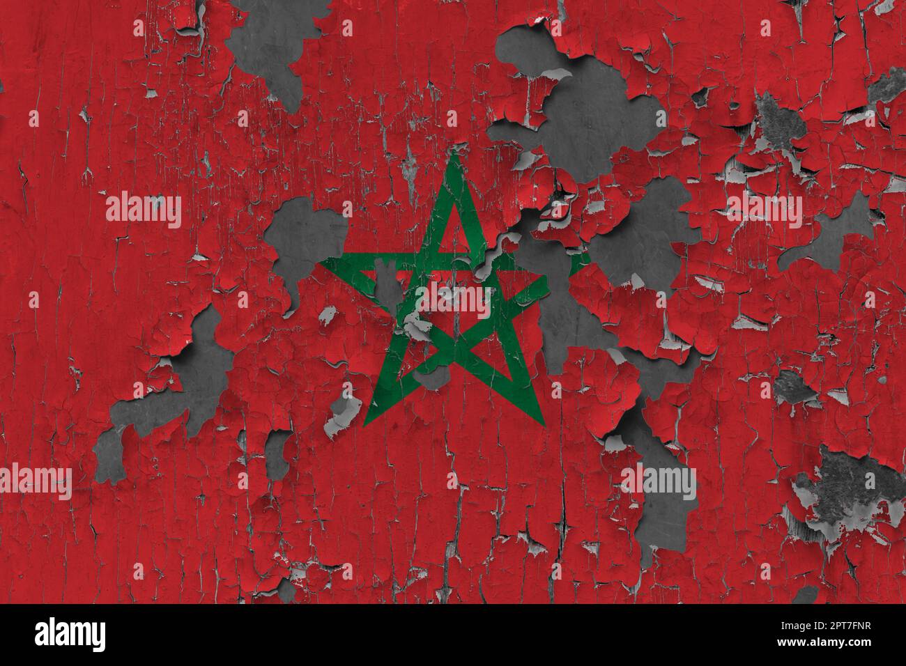 3D Flag of Morocco on an old stone wall background Stock Photo - Alamy