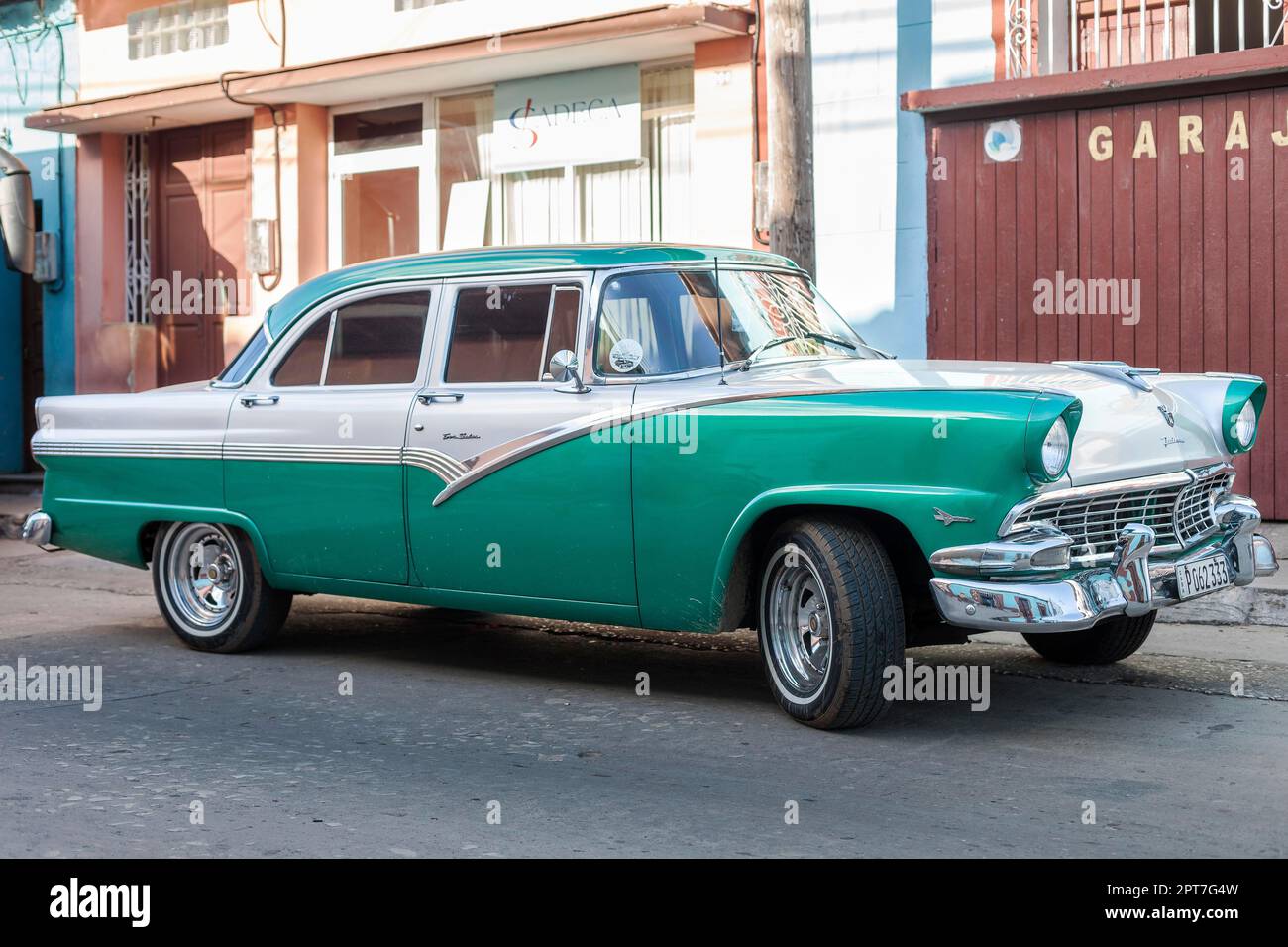 US classic car, car, Trinidad, Cuba Stock Photo