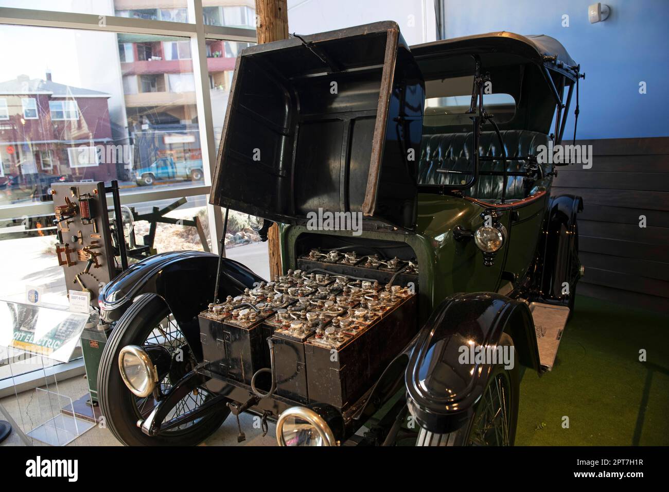 One of the world s first electric cars Ford Detroit Electric electric car from 1909 National Automobile Museum Reno Nevada USA Stock Photo Alamy