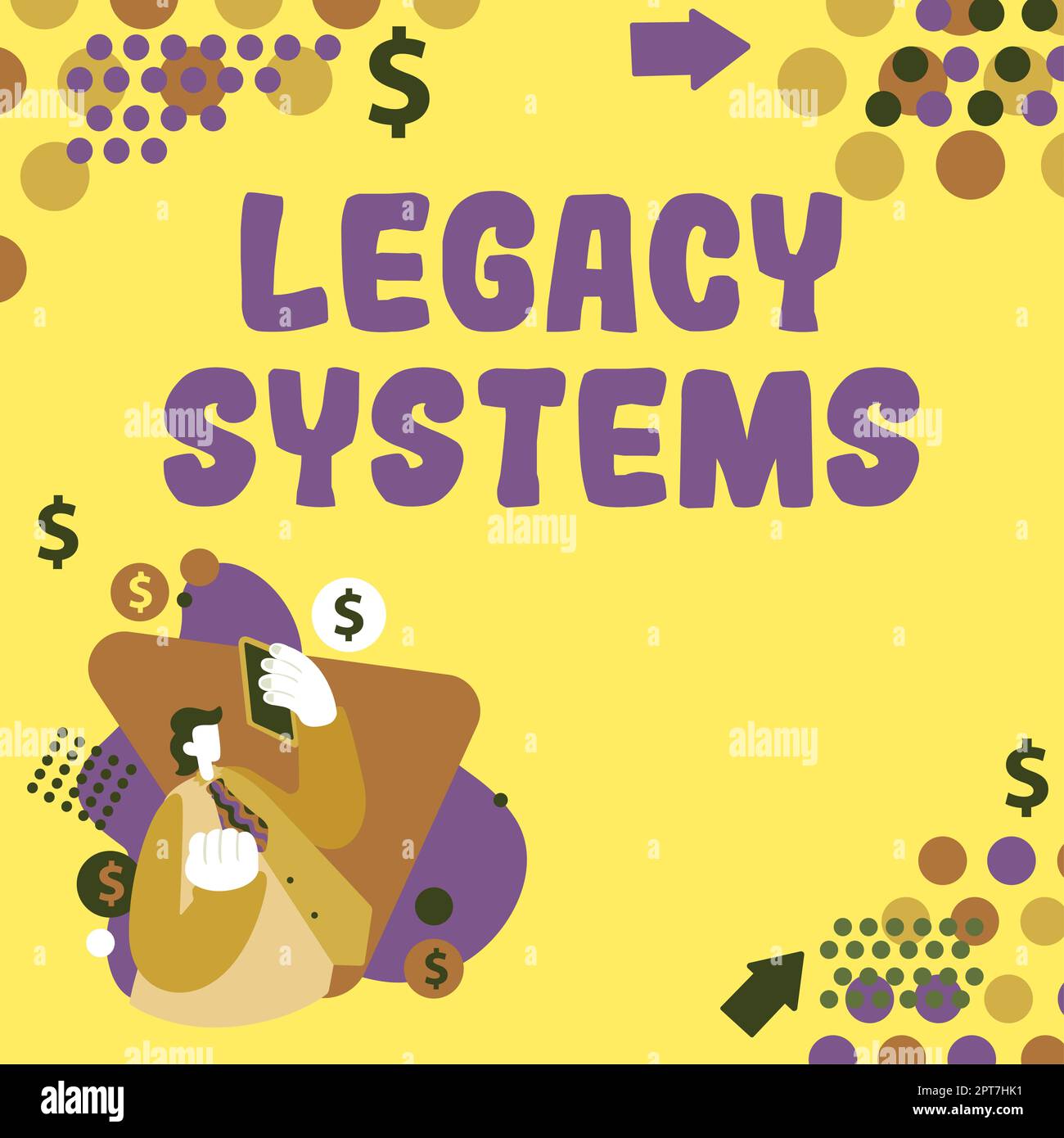 Sign displaying Legacy Systems, Word for book or other collection of ...