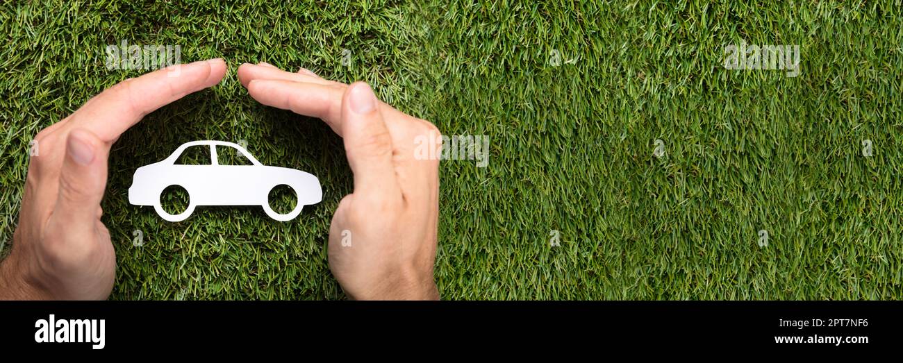 Safeguard Paper Car. Corporate Responsibility And Resources Stock Photo