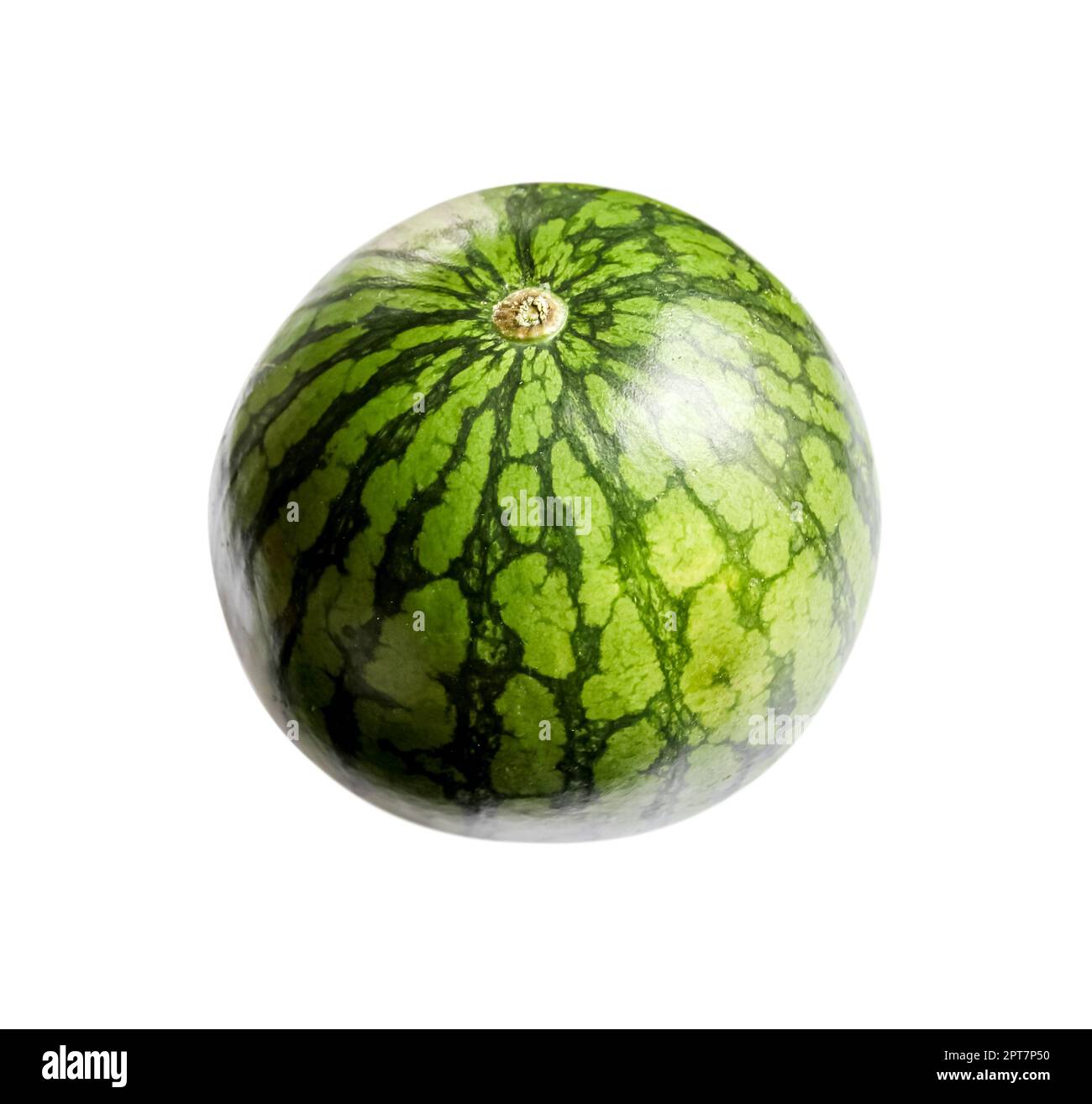 Whole fresh watermelon isolated on white background Stock Photo - Alamy