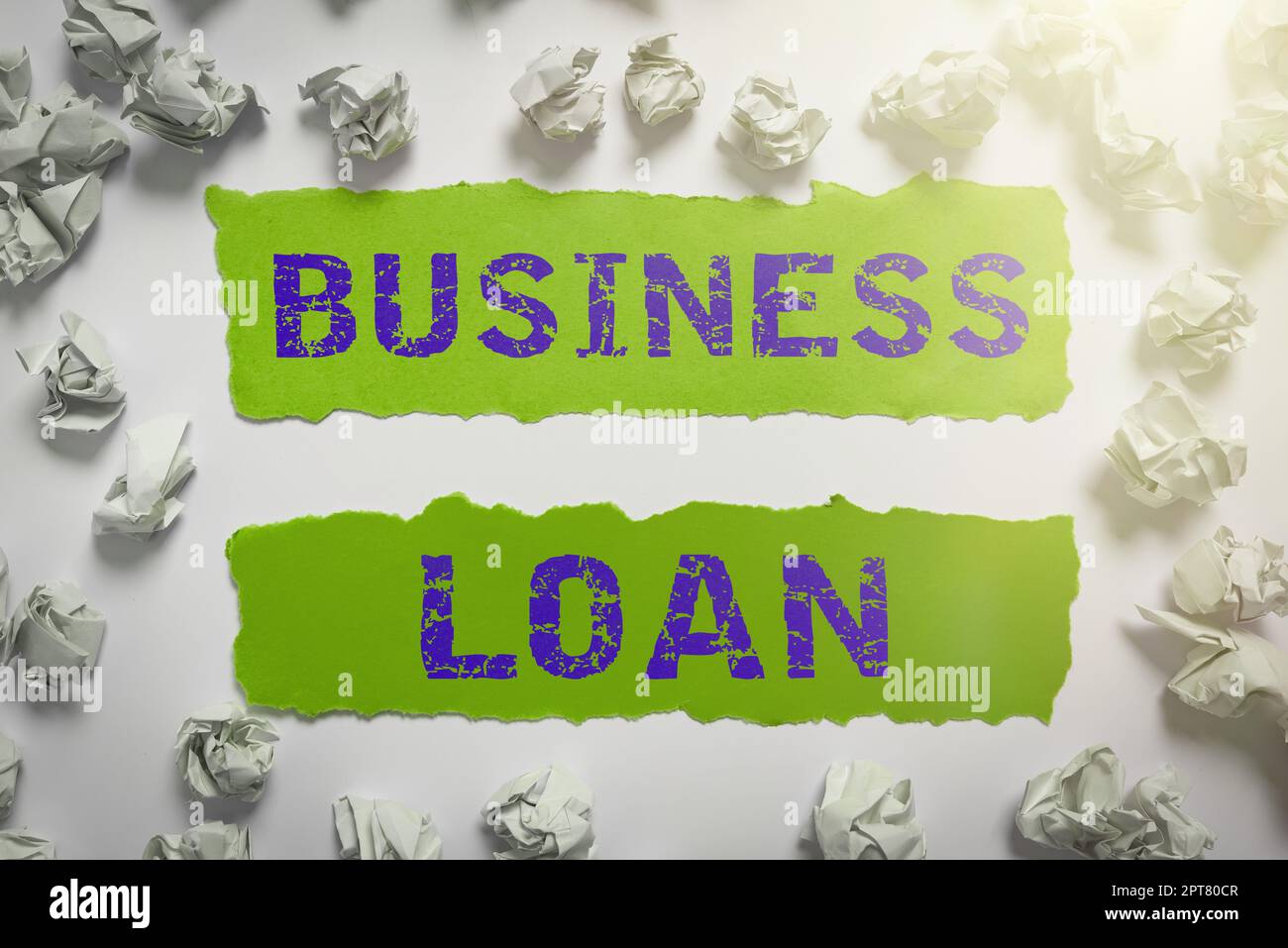 Writing displaying text Business Loan, Business idea Credit Mortgage Financial Assistance Cash Advances Debt Stock Photo