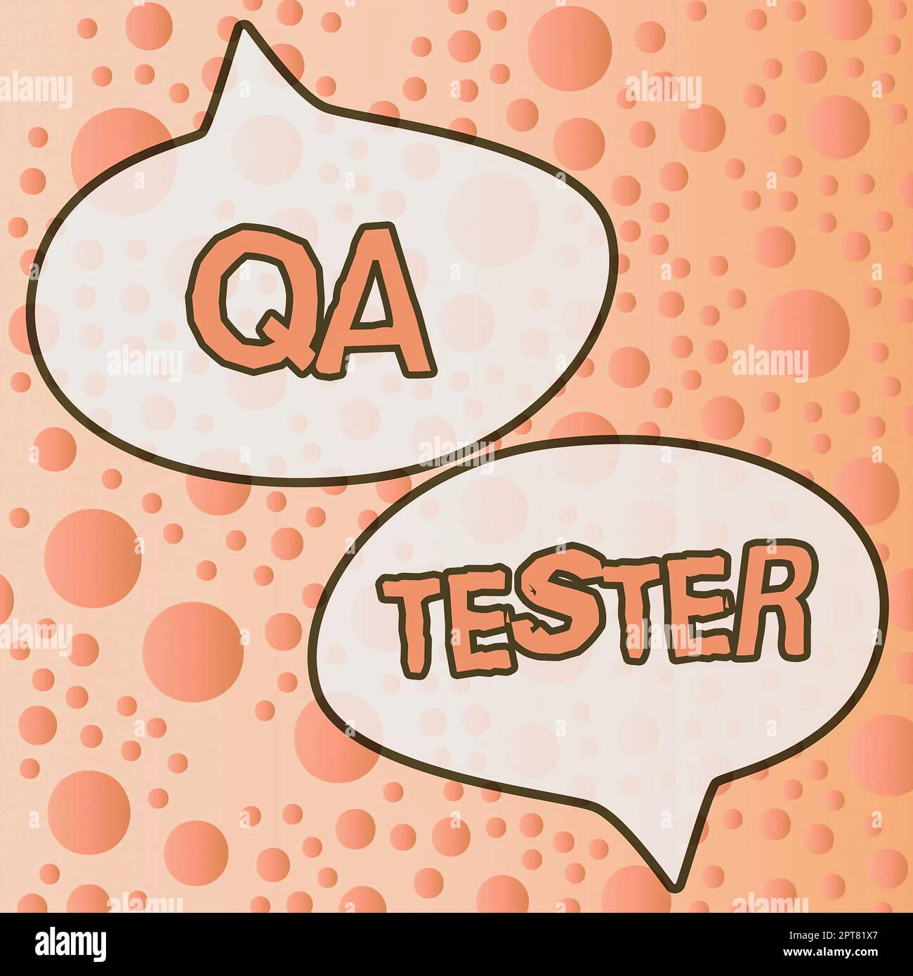 Sign displaying Qa Tester, Word Written on Quality assurance of an on ...