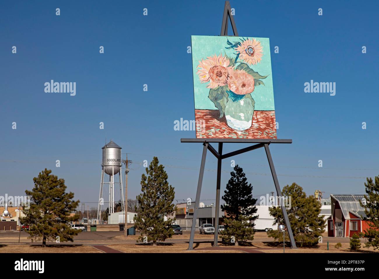 Goodland, Kansas, A reproduction of Vincent Van Gogh's Three Sunflowers