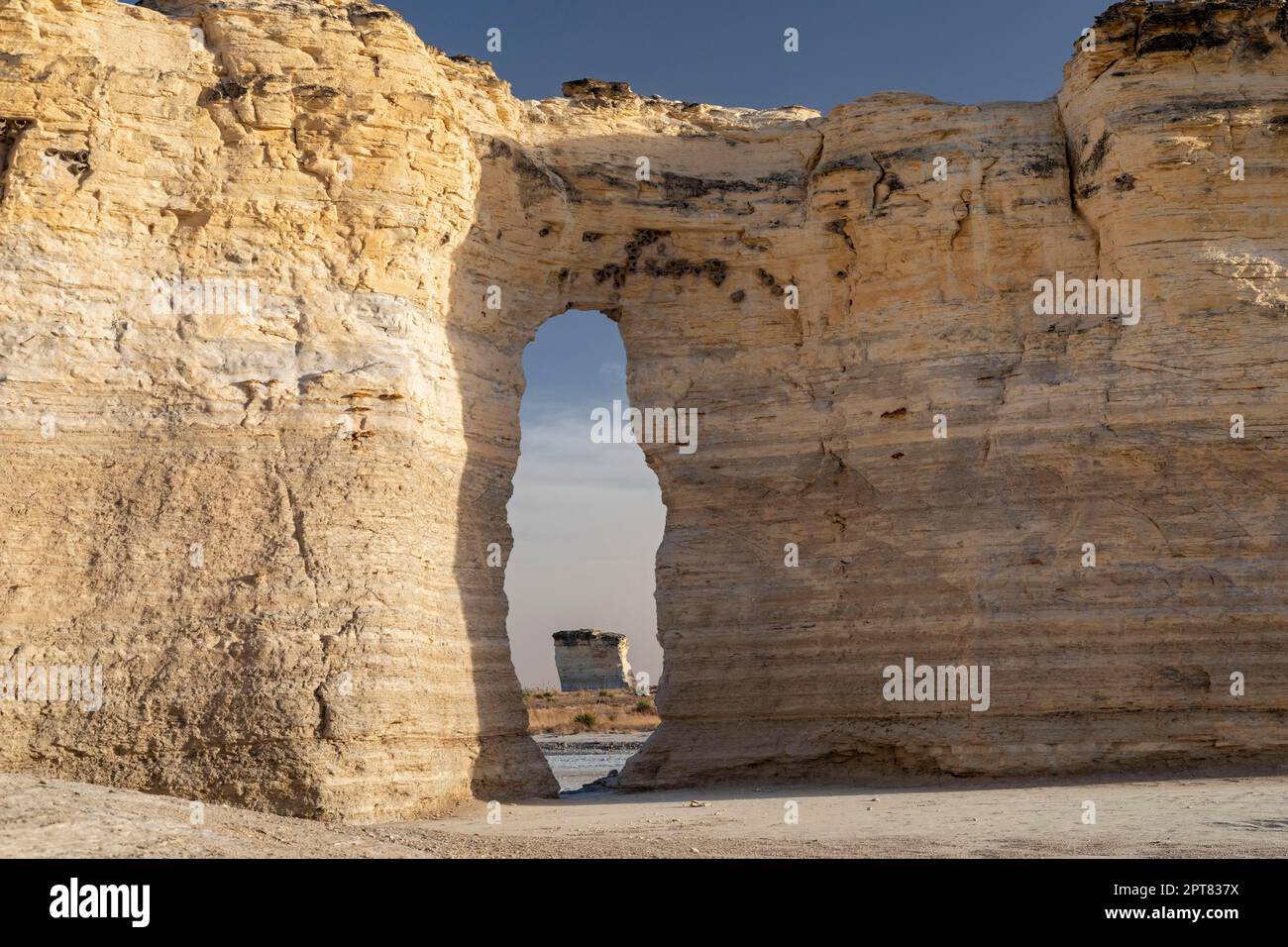 Oakley, Kansas, Monument Rocks, also known as Chalk Pyramids, a