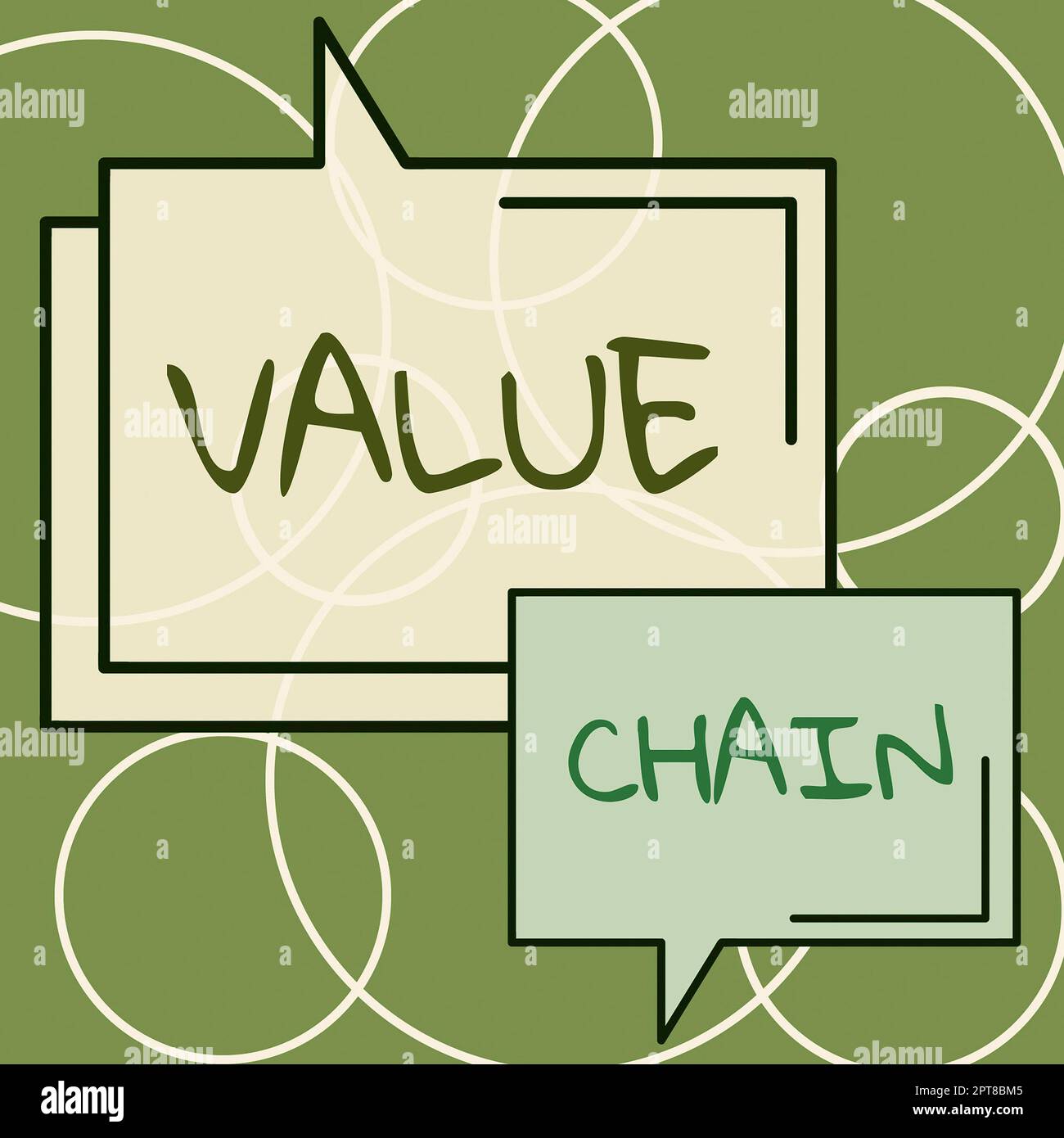 Conceptual display Value Chain, Word Written on Business manufacturing ...