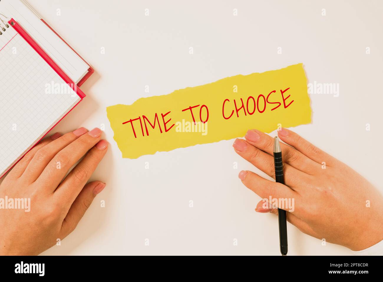 Sign displaying Time To ChooseJudging the merits of multiple options ...