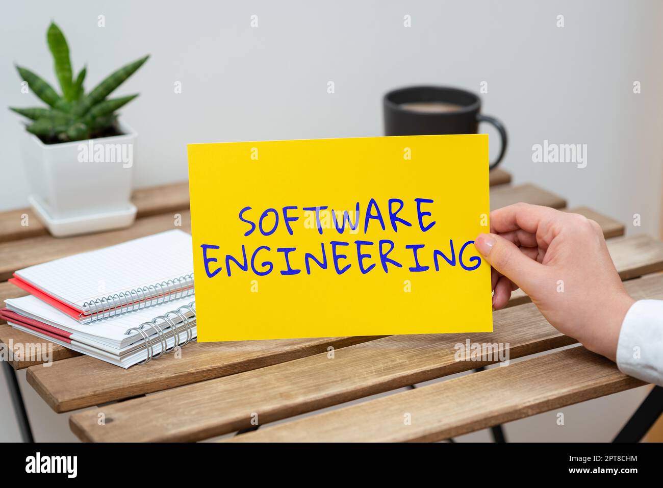 Handwriting text Software Engineering, Word for Program Development in ...
