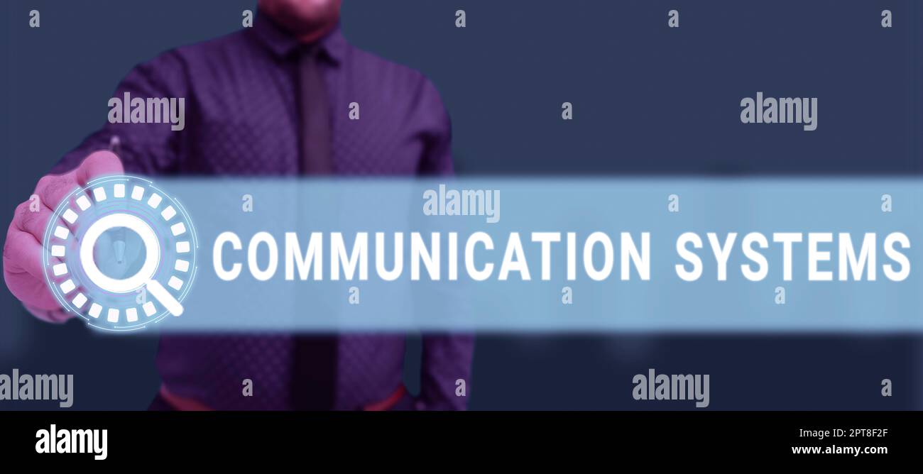 Handwriting text Communication Systems, Business concept Flow of ...