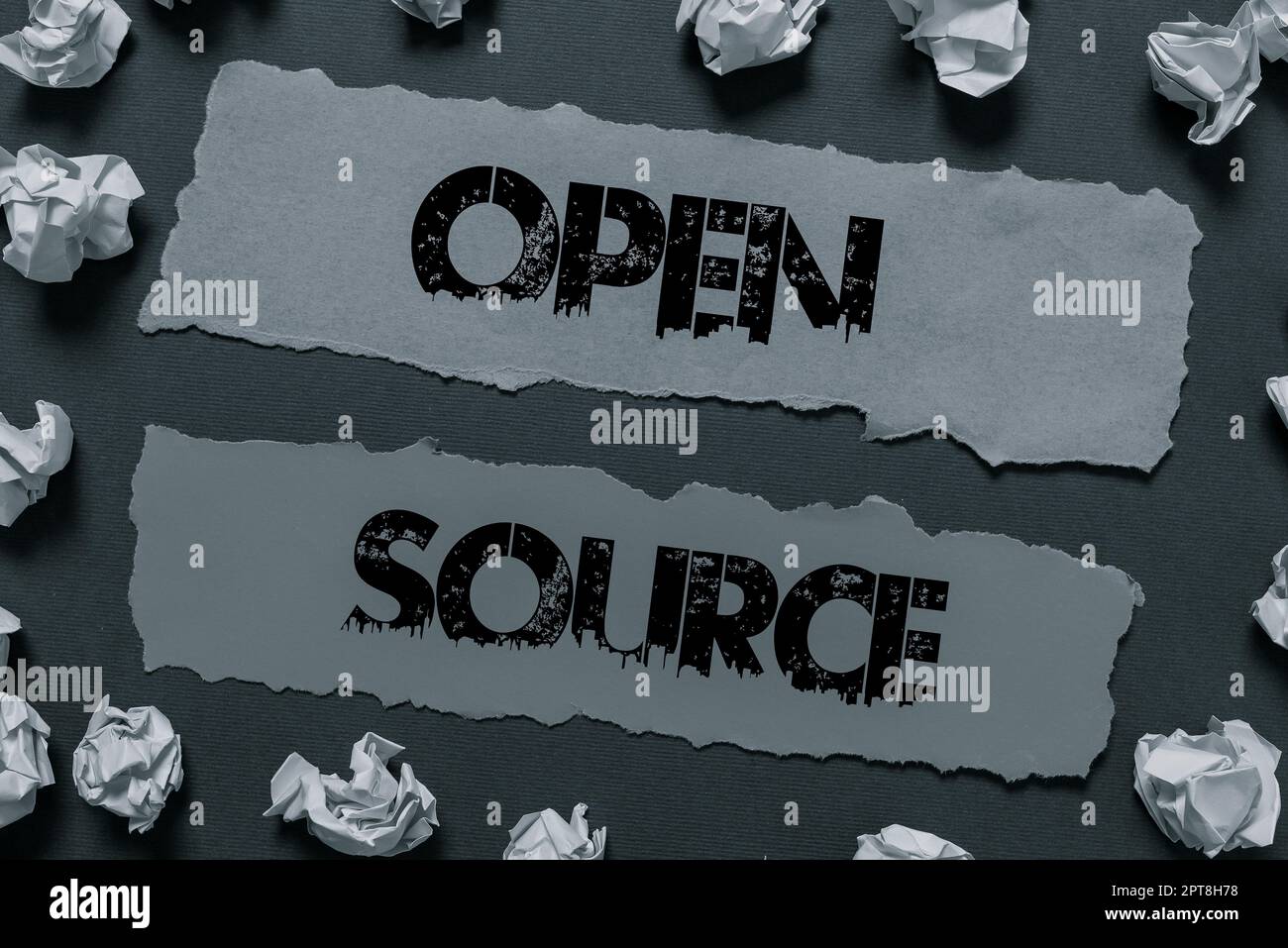 Handwriting text Open Source, Conceptual photo contains the source code that can be modified and enhanced Stock Photo