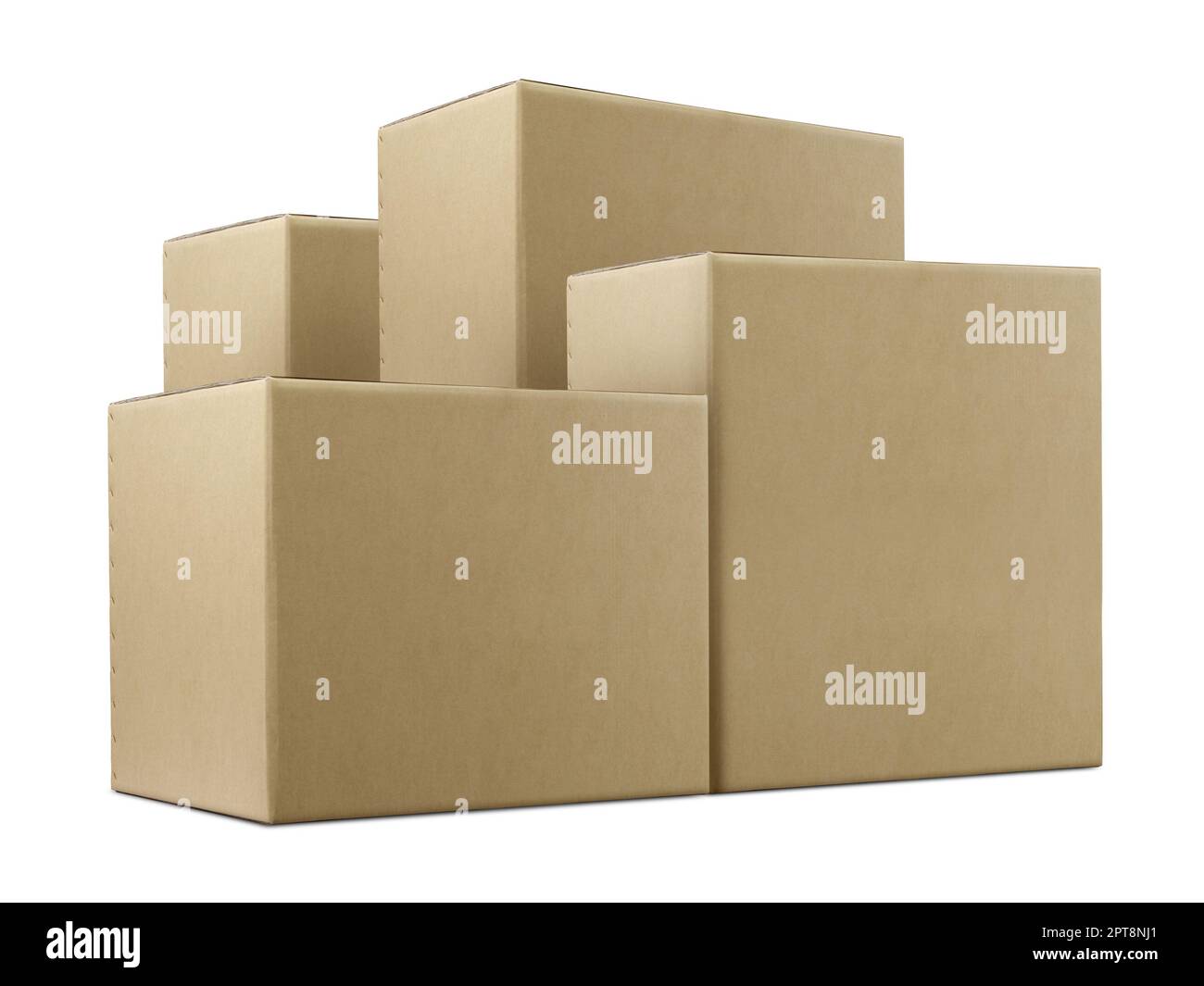 carton box isolated on white background Stock Photo - Alamy