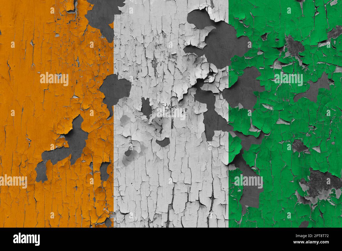 3D Flag of Ivory Coast on an old stone wall background Stock Photo - Alamy