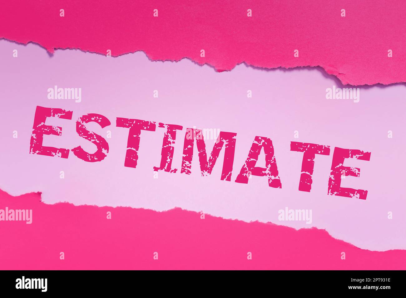 Writing displaying text Estimate, Business idea calculate or assess